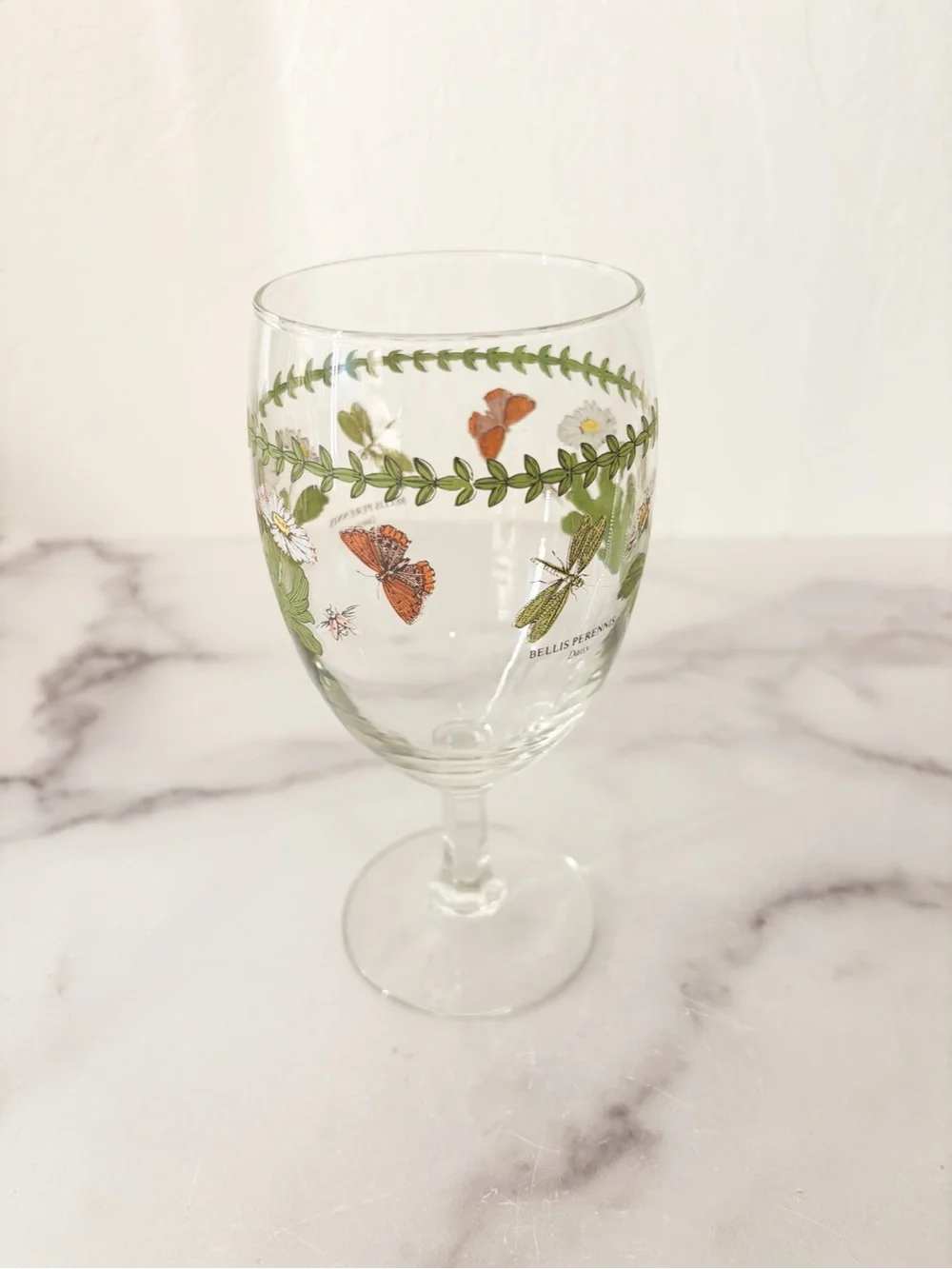 Portmeirion Botanic Garden Botanical & Butterfly Stemmed Glass - Daisy